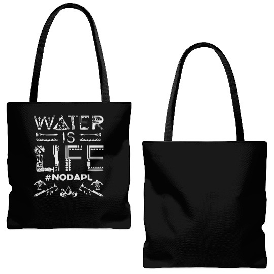Water is Life #NoDAPL Tote Bags (AOP)