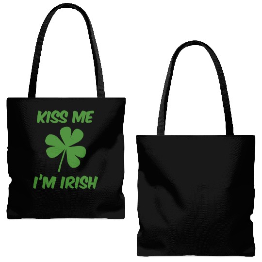 kiss-me-im-Irish (1) Tote Bags (AOP)