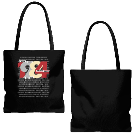 George Orwell - Nineteen Eighty-Four Tote Bags (AOP)