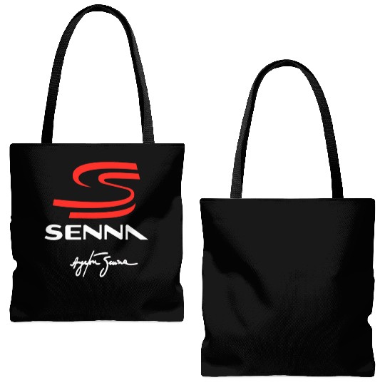 ayrton senna logo Tote Bags (AOP)
