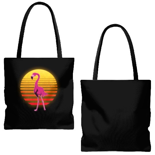 Neon Flamingo Tote Bags (AOP)
