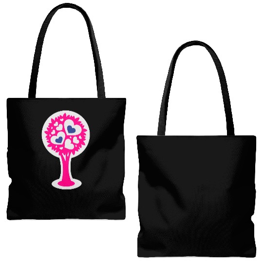 Heart Tree Tote Bags (AOP)