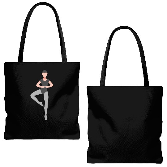 ballet dancer Tote Bags (AOP)