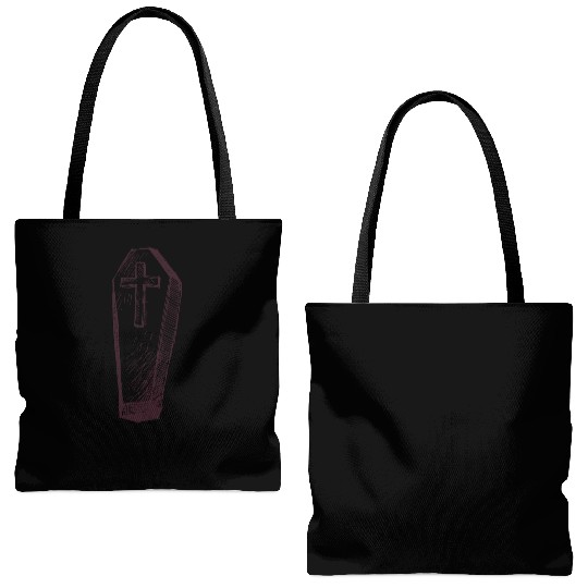 Coffin Tote Bags (AOP)