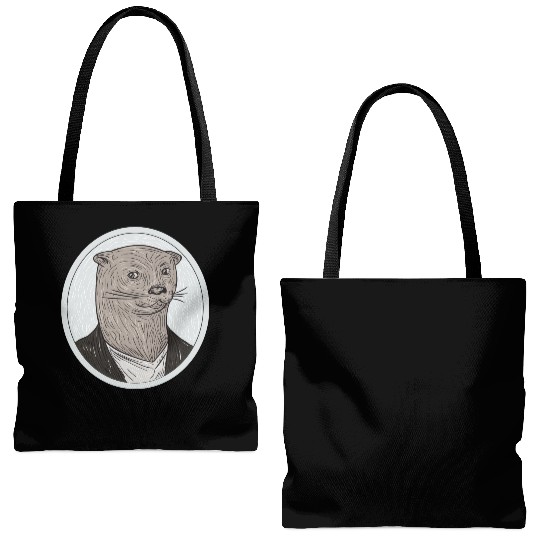mr weasel Tote Bags (AOP)
