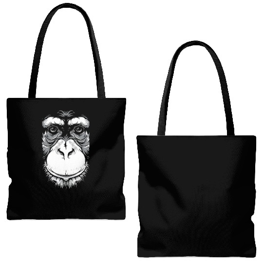 Monkey face Tote Bags (AOP)