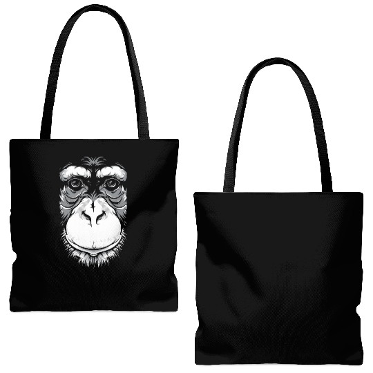 Monkey face Tote Bags (AOP)