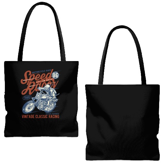 Speed Racer Vintage Classic Racing Tote Bags (AOP)