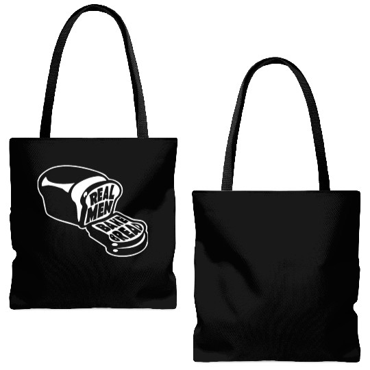Real Men Bake Bread Tote Bags (AOP)