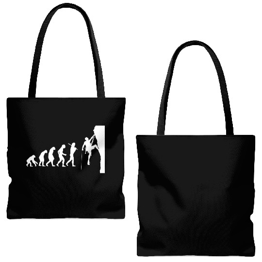 Climber Rock Climbing Climb Gift Christmas Tote Bags (AOP)