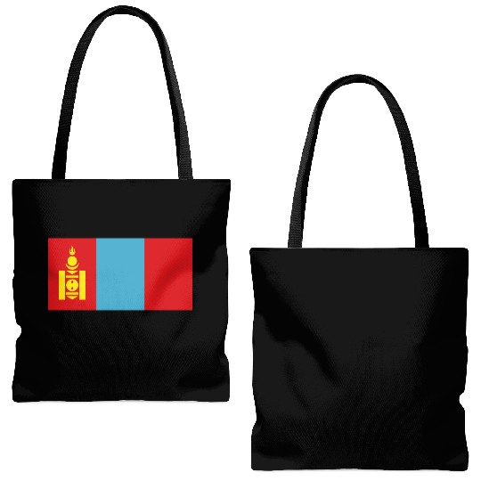 flag mongolia Tote Bags (AOP)