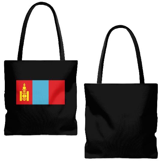 flag mongolia Tote Bags (AOP)