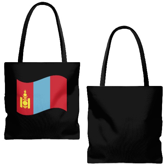 flag mongolia Tote Bags (AOP)