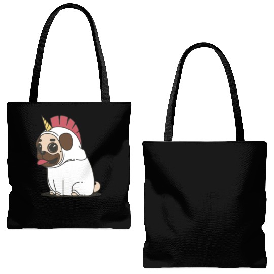 Pug Love Tote Bags (AOP)