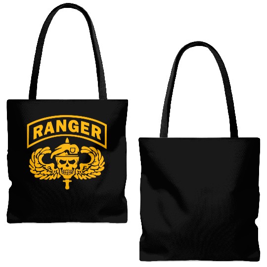 US Army Ranger Skull Tote Bags (AOP)