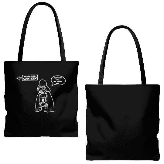 Eddie Izzard Death Star Canteen Tote Bags (AOP)