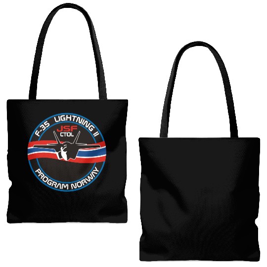 F-35 Lightning II Norway Tote Bags (AOP)
