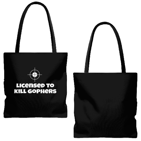 Licensed To Kill Gophers - Caddyshack Tote Bags (AOP)