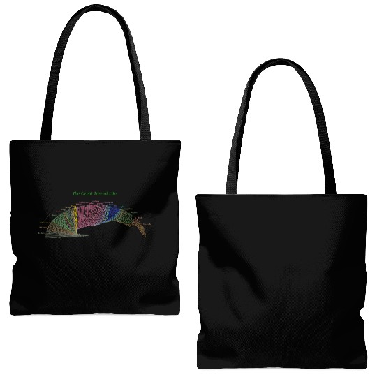 Evolution Cousin Tree of Life for Dark Garments Tote Bags (AOP)