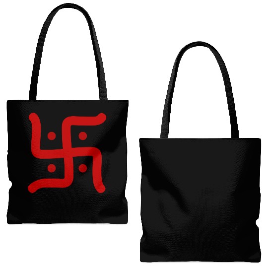 Hindu Swastika Tote Bags (AOP)