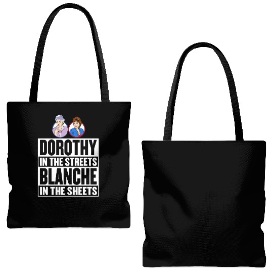 Dorothy in the street blanche in the sheet Tote Bags (AOP)