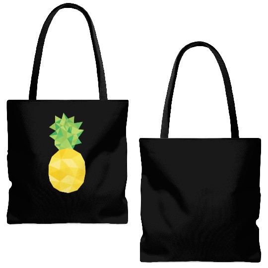 pineapple, pine apple, triangle, food Tote Bags (AOP)