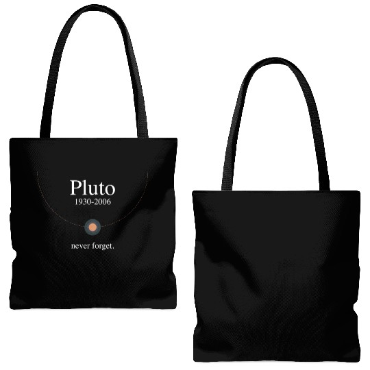 Pluto never forget Tote Bags (AOP)
