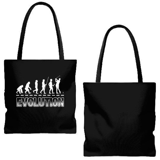 Golf Evolution Funny Golfer Humor Tote Bags (AOP)