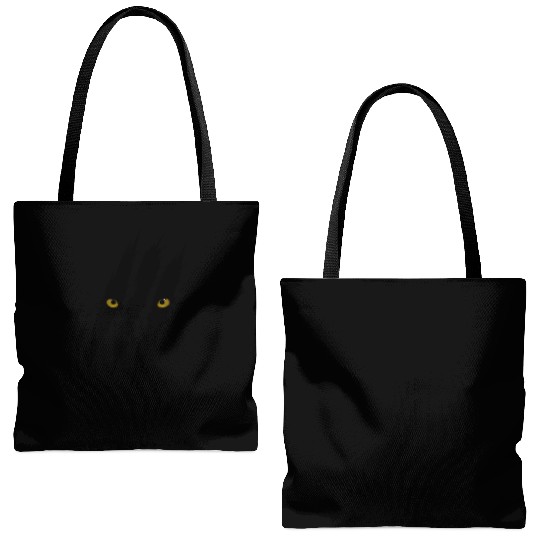 Black Panther Scratch Tote Bags (AOP)