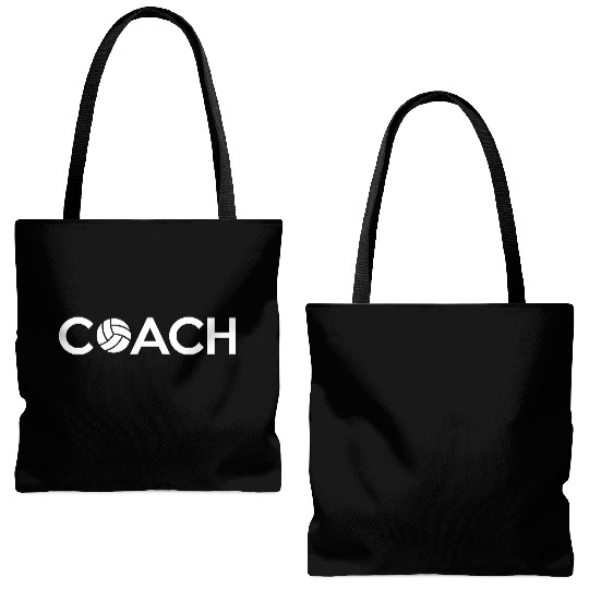 Volleyball Coach Tote Bags (AOP)