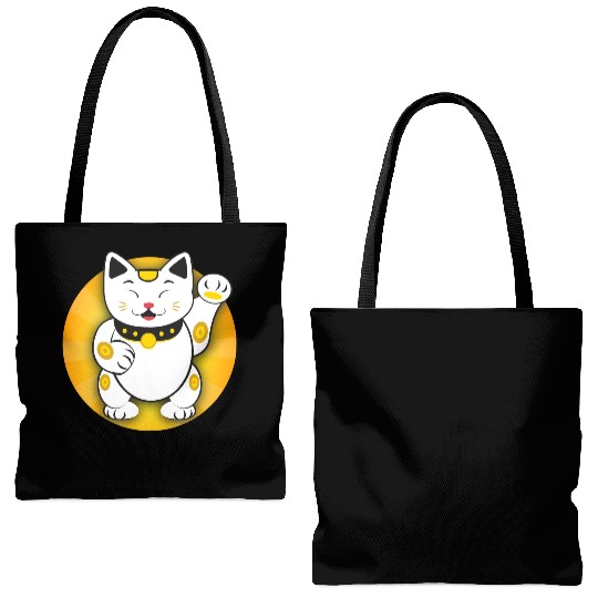 Maneki Neko - Japanese Lucky Cat Tote Bags (AOP)