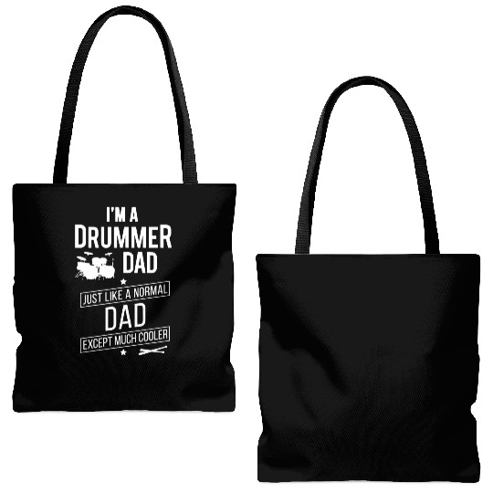 Drummer Dad Tote Bags (AOP)