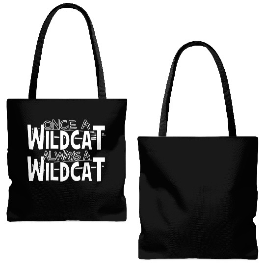 Once A Wildcat Always A Wildcat School Pride Tote Bags (AOP)