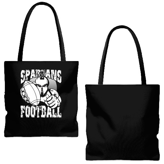 Spartans Football Homecoming Sports School Pride Tote Bags (AOP)