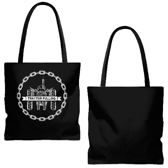 tractor pulling Tote Bags (AOP)