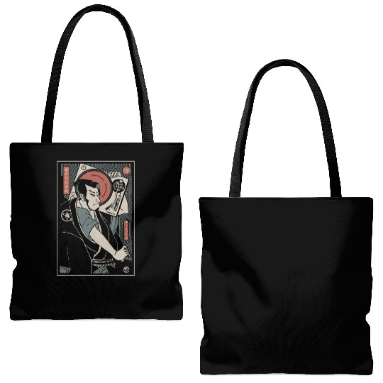 samurai original country tranditional japanese Tote Bags (AOP)