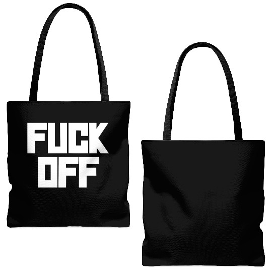 fuck off please Tote Bags (AOP)