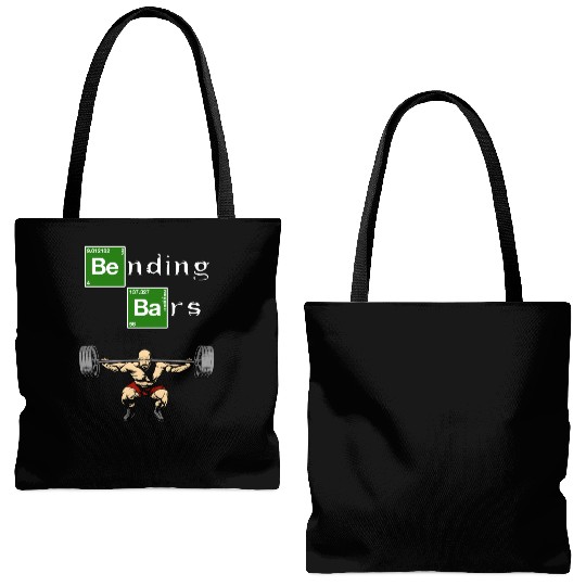 Bending Bars Walter White Gym Motivation Tote Bags (AOP)