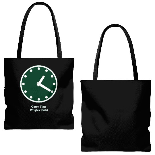 WRIGLEY FIELD SCOREBARD CLOCK IS CHICAGO CUBS GAME Tote Bags (AOP)