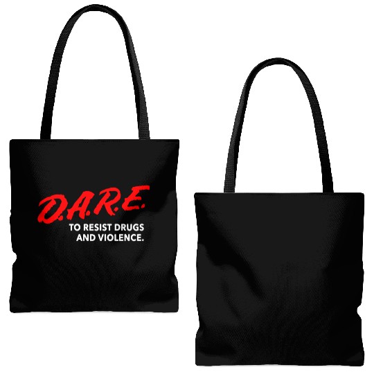 Dare To Resist Drugs Violence Brand New Multiple S Tote Bags (AOP)