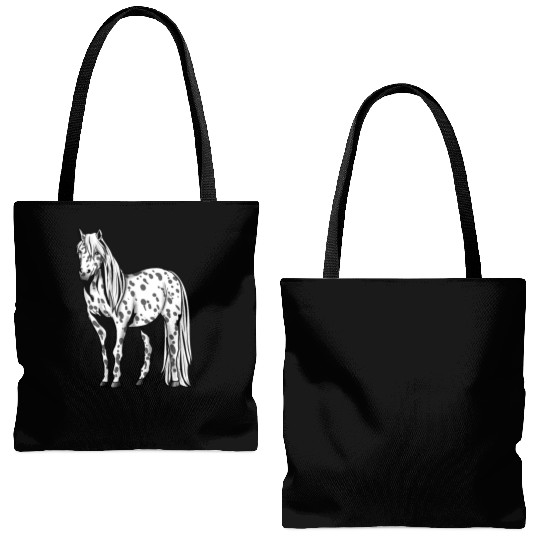 Appaloosa Horse Riding Present gift Pony Girl Tote Bags (AOP)