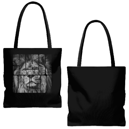 Yahweh (YHWH) Lion Tote Bags (AOP)