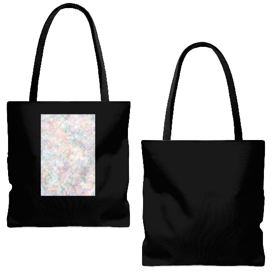Multicolor Pastel Rainbow Marble Pattern Tote Bags (AOP)
