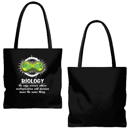Biology Science Multiplication Funny Joke Tote Bags (AOP)