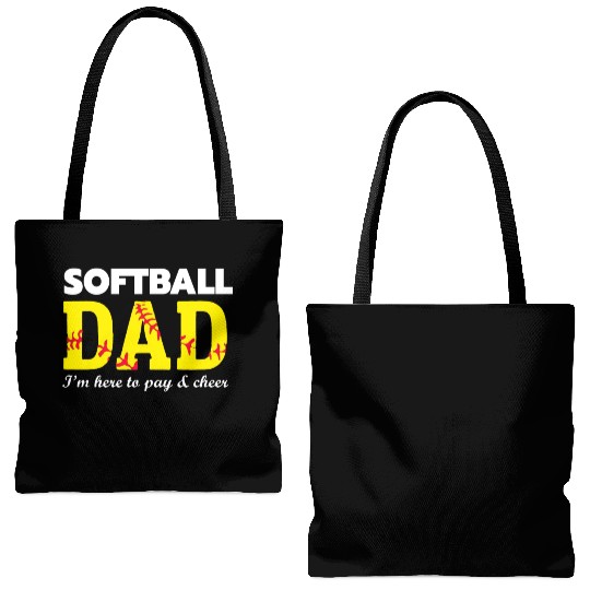 softball dad Tote Bags (AOP)