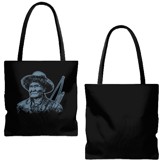Geronimo Apache Native American Indian Warrior Tote Bags (AOP)