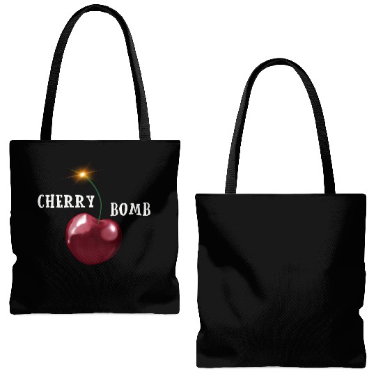 Cherry bomb big Tote Bags (AOP)
