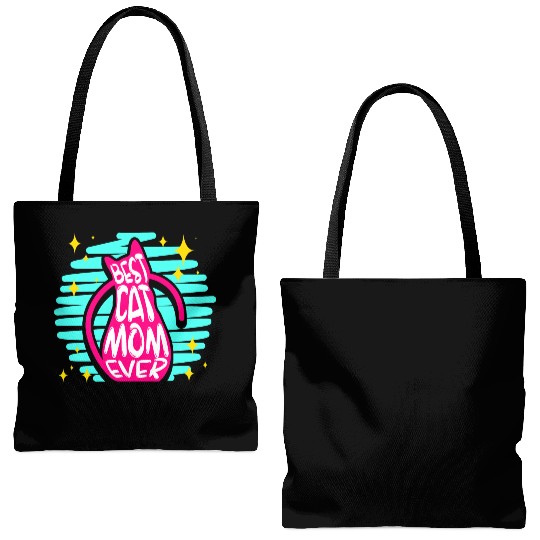Cat Mom Tote Bags (AOP)
