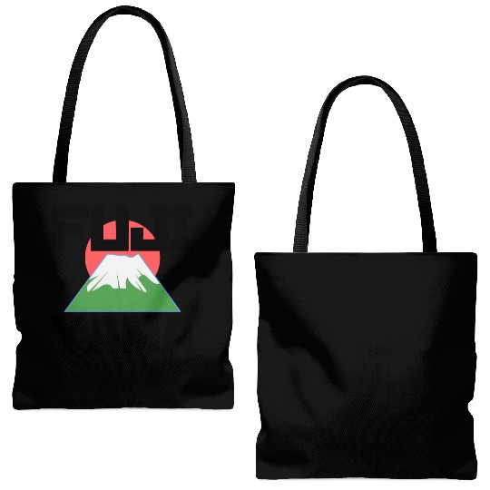 Mount Fuji Fujiyama Volcano Japan Tote Bags (AOP)