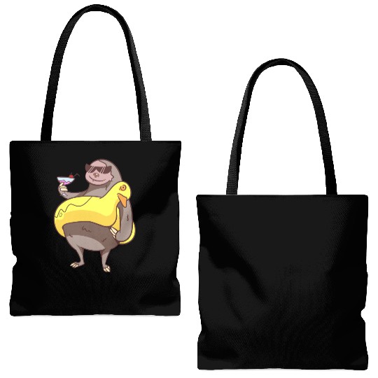 Summer Sloth Tote Bags (AOP)